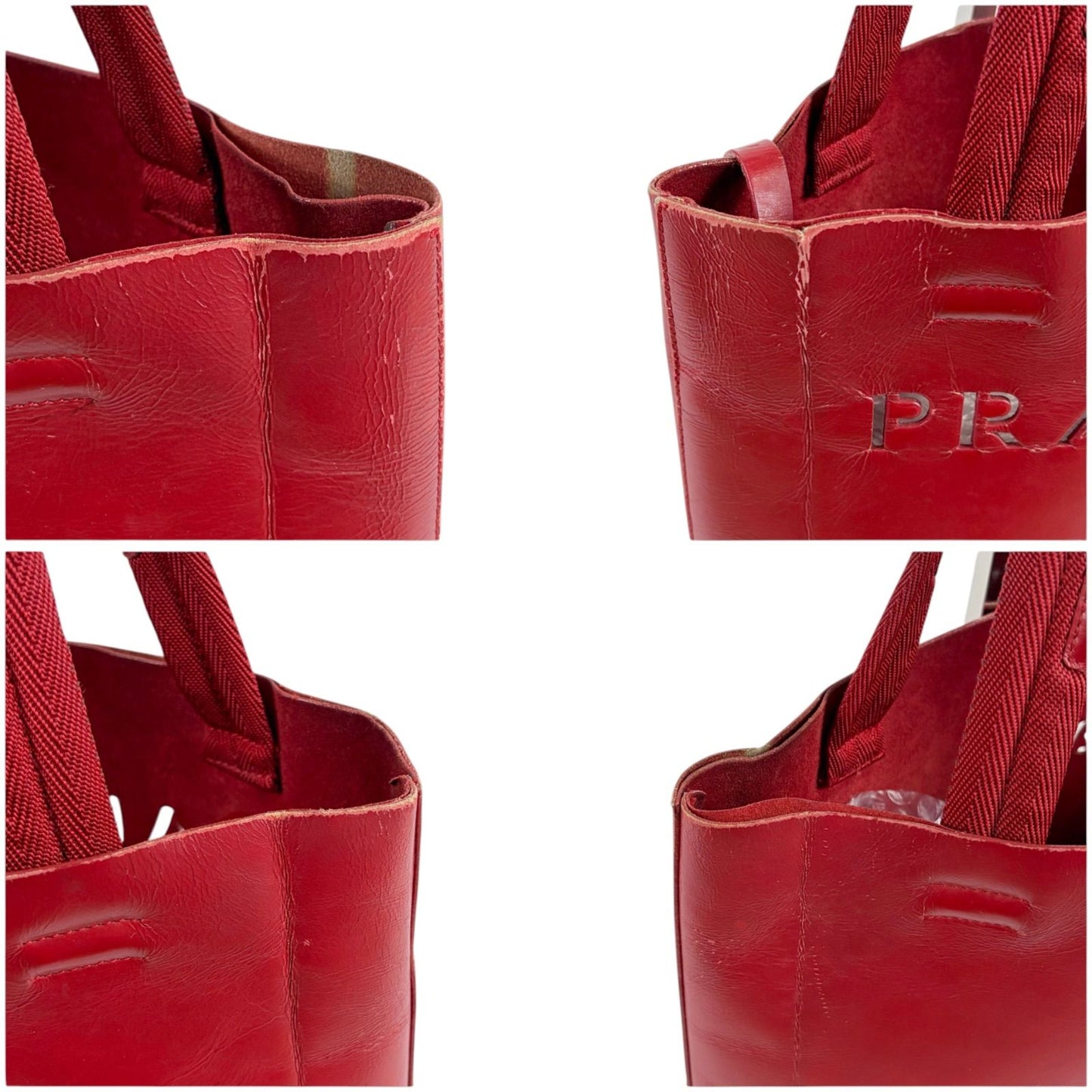 Prada Pouch Mini Tote Perforated Leather — view 5