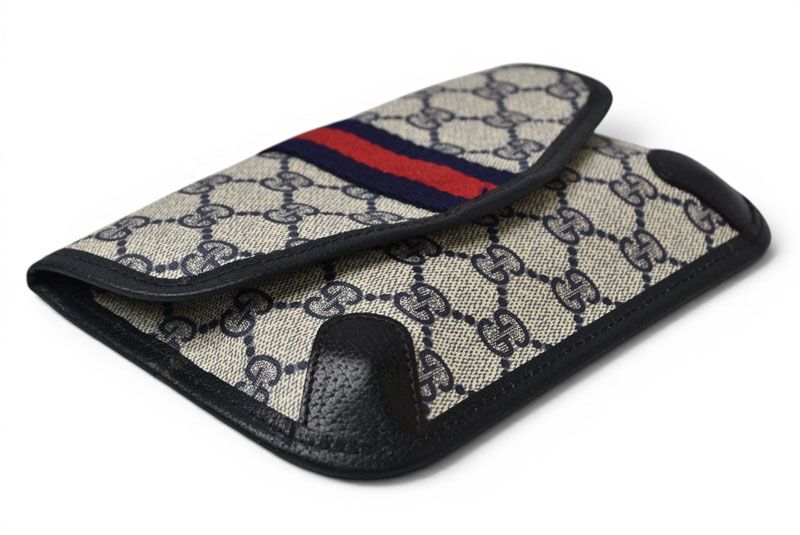 Gucci Pouch Vintage GG Plus Sherry Line Blue Beige — view 4