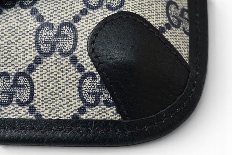 Gucci Pouch Vintage GG Plus Sherry Line Blue Beige — view 5