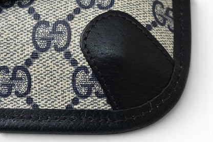 Gucci Pouch Vintage GG Plus Sherry Line Blue Beige — view 5