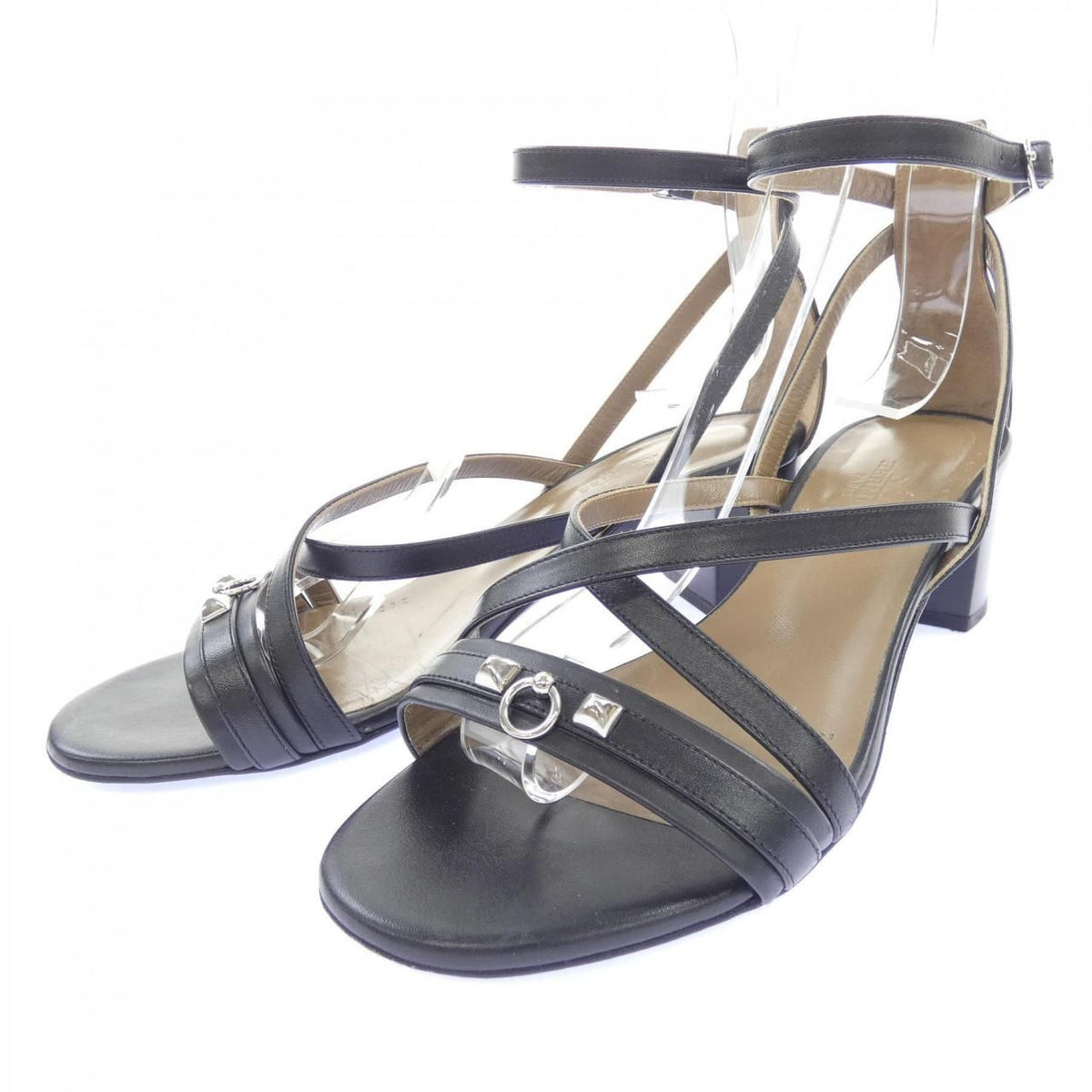 Hermes Antinea Sandals Black — view 3