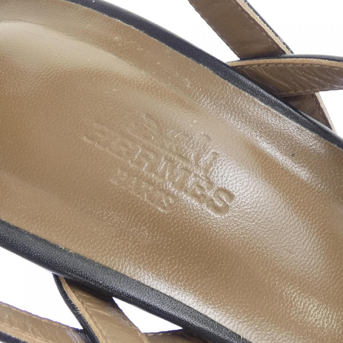 Hermes Antinea Sandals Black — view 6