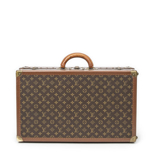 Louis Vuitton Vintage Gemine Trave Case Trunk For Shoes Brown Monogram Canvas
