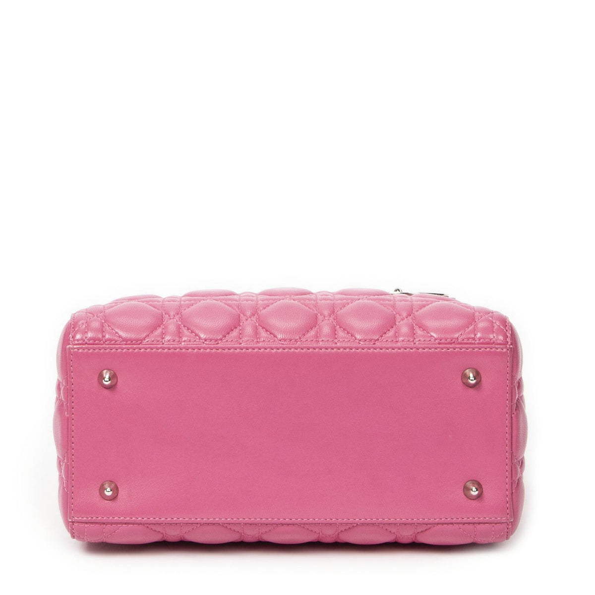 Dior Lady Dior Zip Pink Kanji Lambskin Leather Handbag — view 6