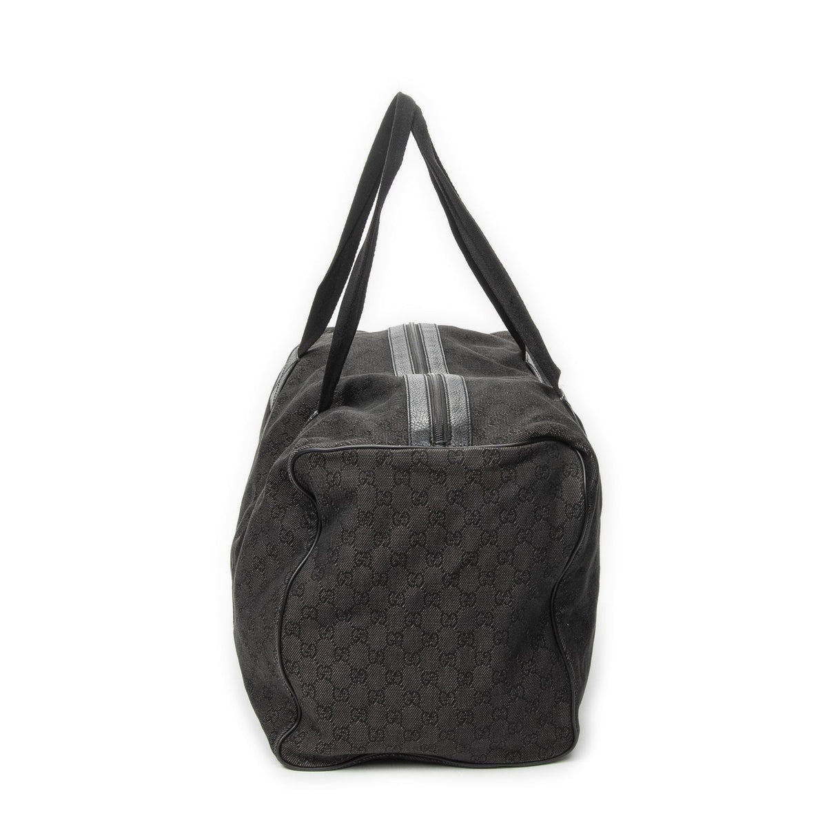 Gucci Large Duffle Black GG Denim Canvas — view 4