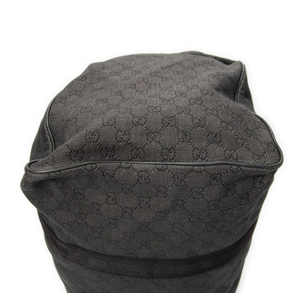 Gucci Large Duffle Black GG Denim Canvas — view 8
