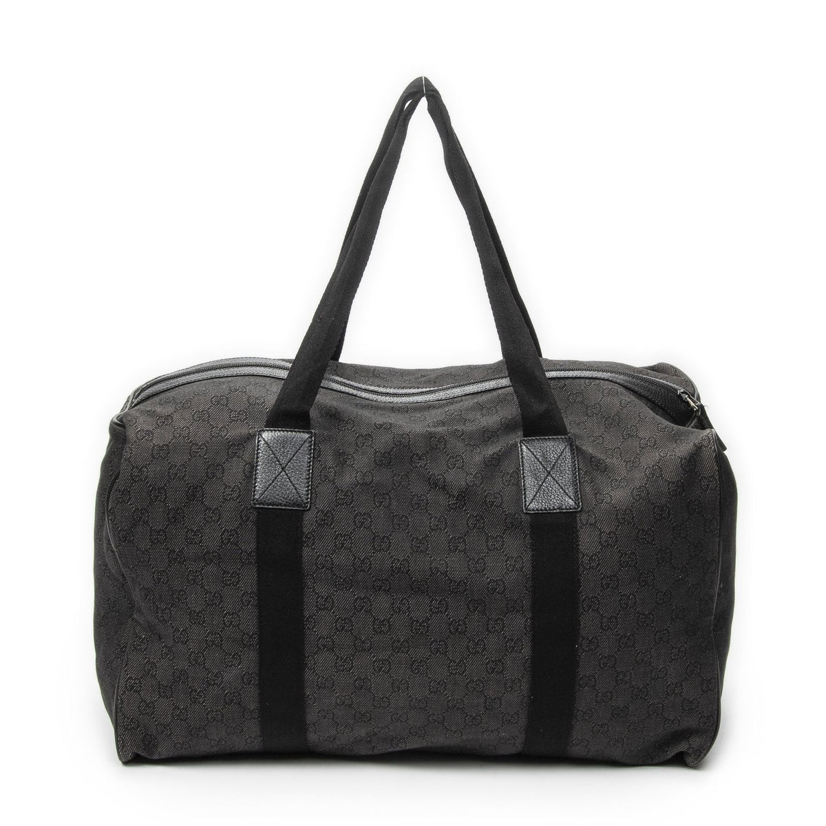 Gucci Large Duffle Black GG Denim Canvas