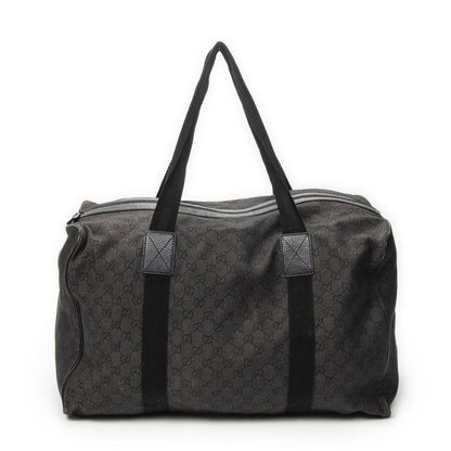 Gucci Large Duffle Black GG Denim Canvas — view 5