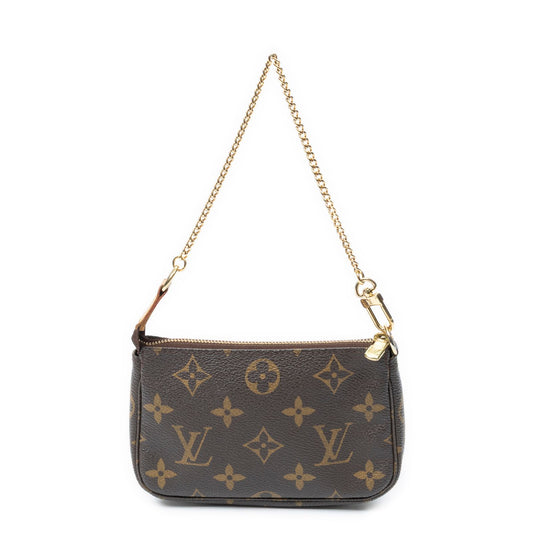Louis Vuitton Mini Pochette Brown Monogram Canvas