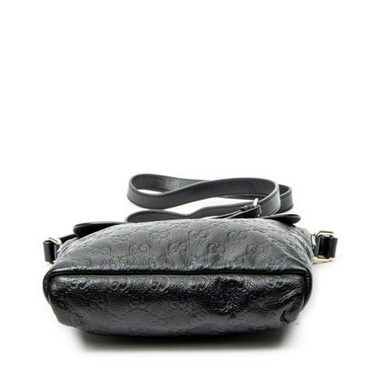 Gucci Small Messenger Black Guccissima — view 6
