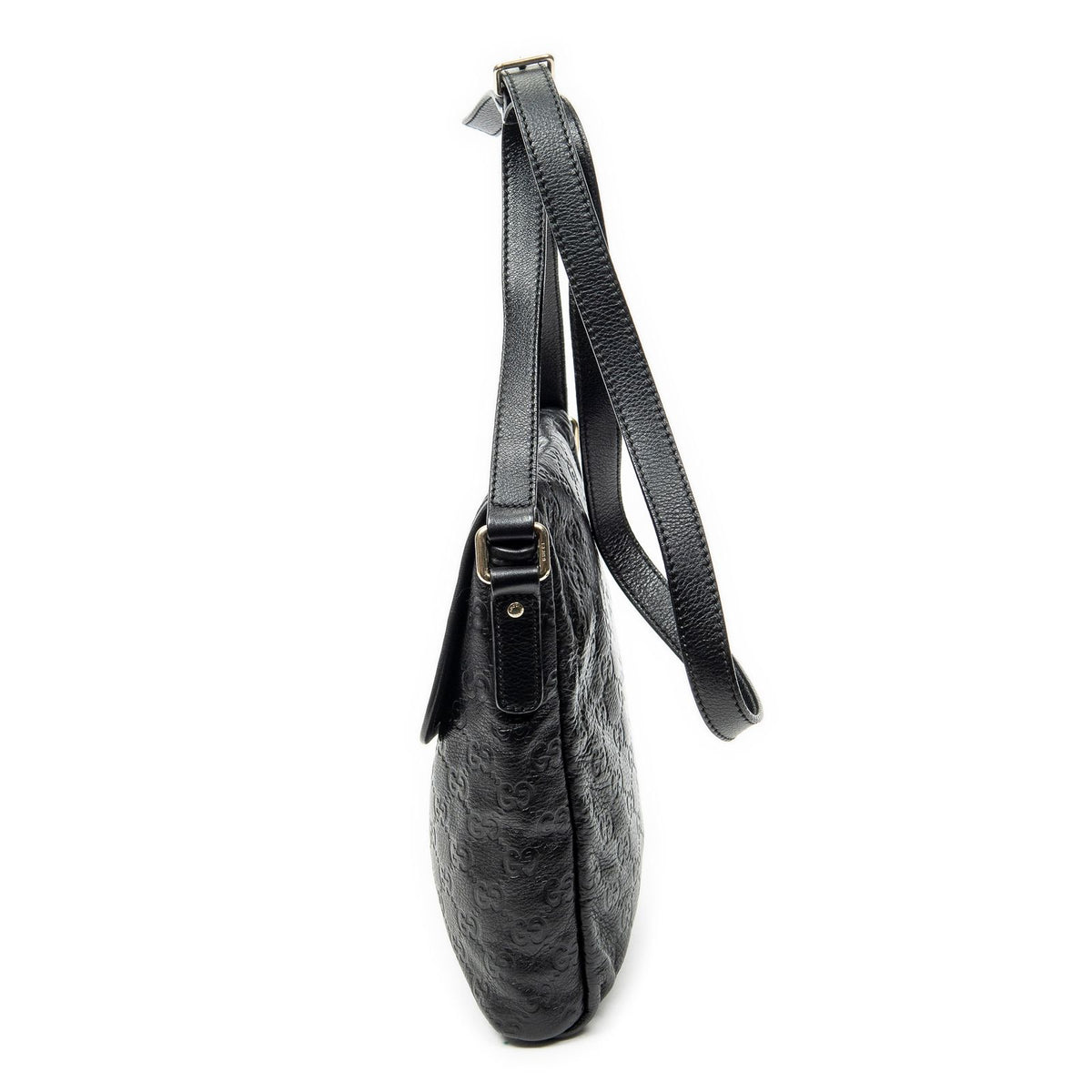 Gucci Small Messenger Black Guccissima — view 3