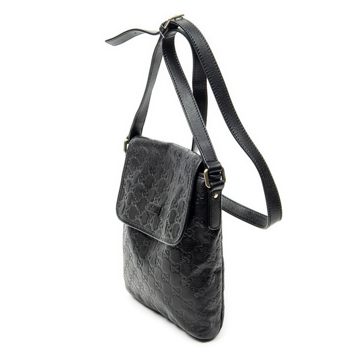 Gucci Small Messenger Black Guccissima — view 2