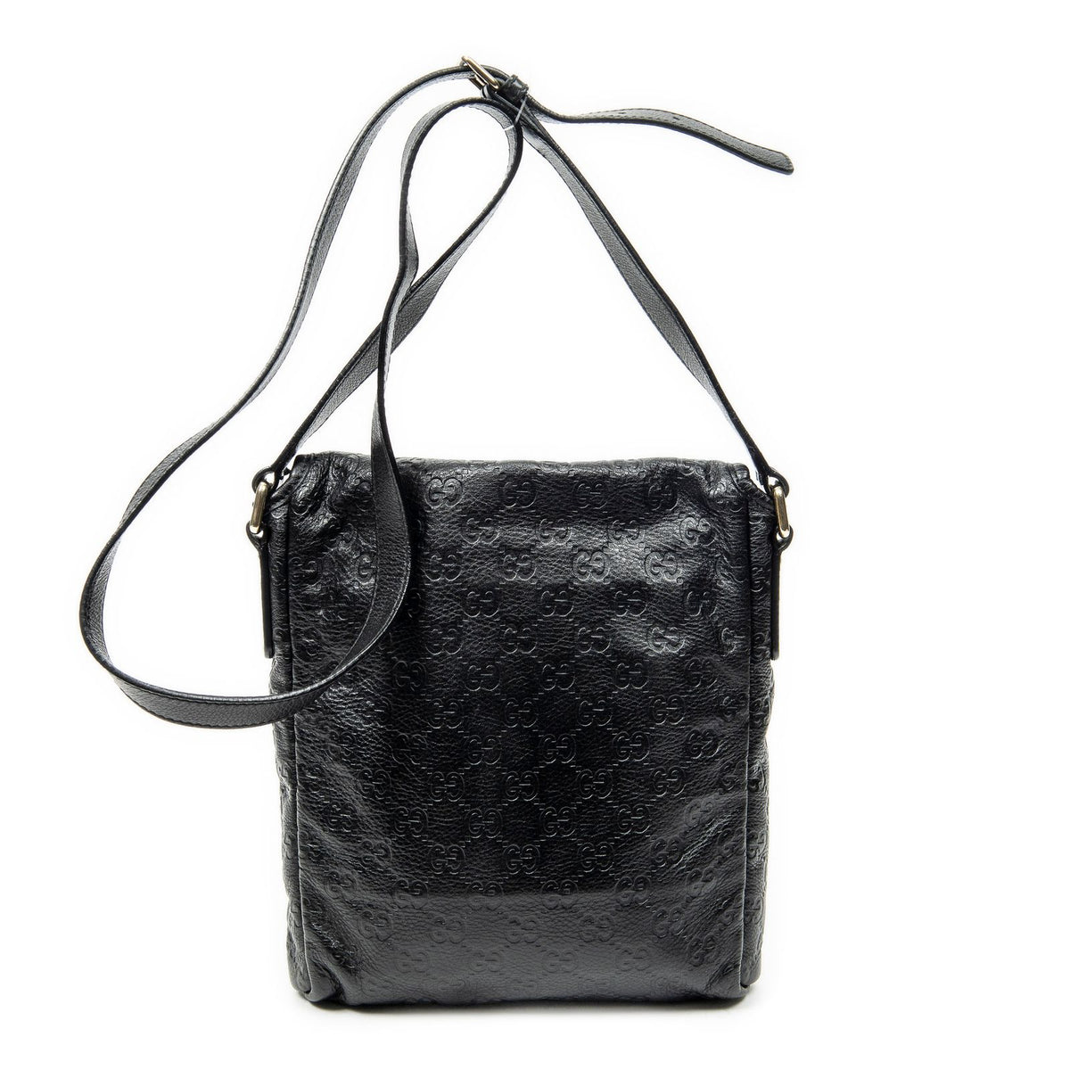Gucci Small Messenger Black Guccissima — view 5