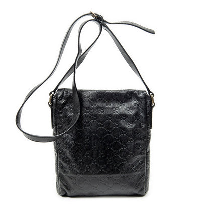 Gucci Small Messenger Black Guccissima — view 5