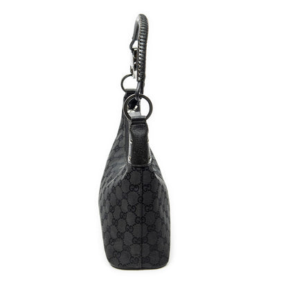 Gucci Small Hobo Black GG Canvas — view 3