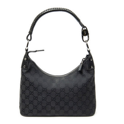 Gucci Small Hobo Black GG Canvas — view 5