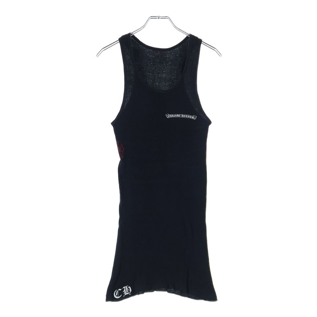 Chrome Hearts Vintage Scrl Logo Tank Scroll Top Sleeveless Black — view 2