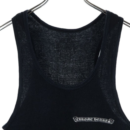 Chrome Hearts Vintage Scrl Logo Tank Scroll Top Sleeveless Black — view 3