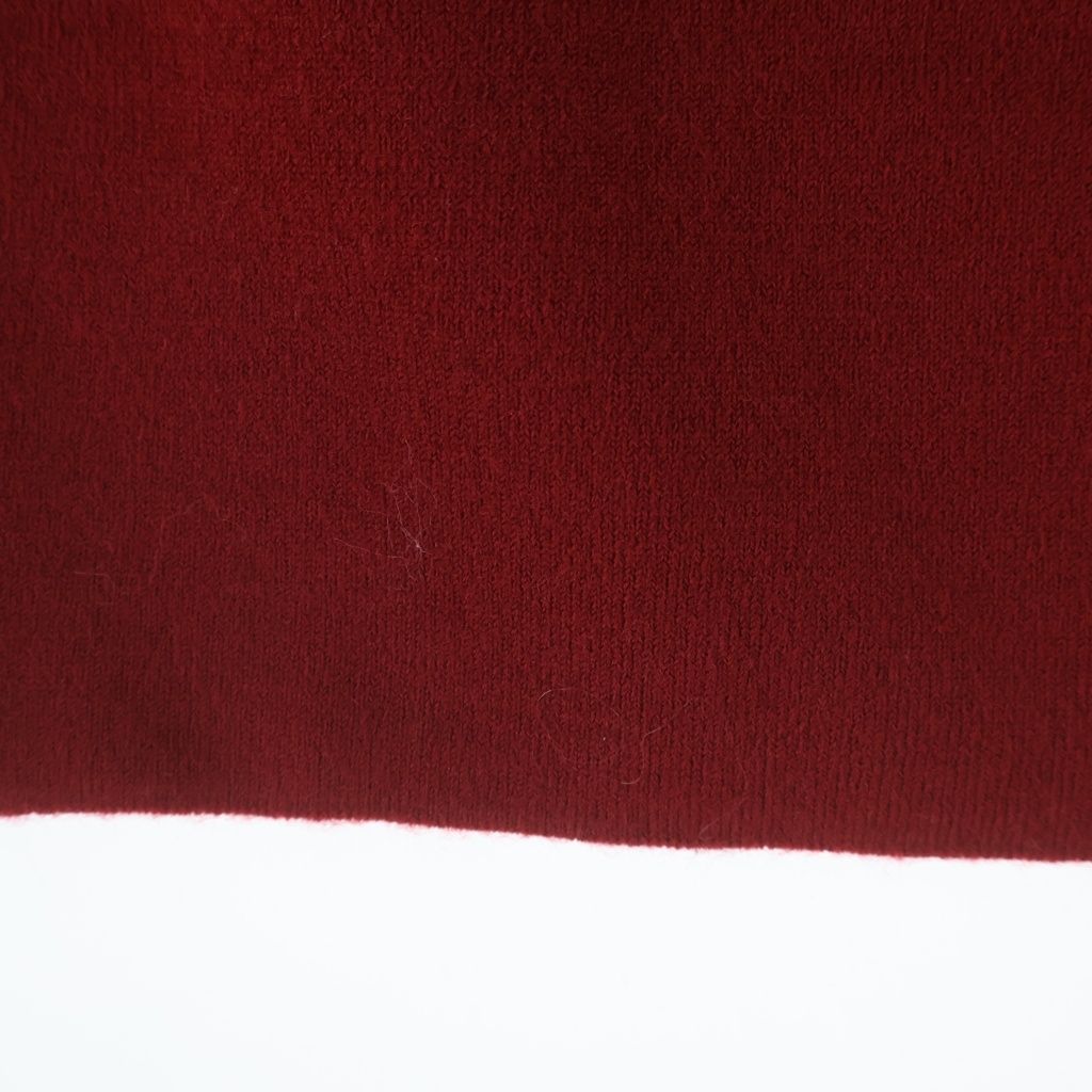 Celine Triomphe Mini Wool Skirt Red Navy — view 6