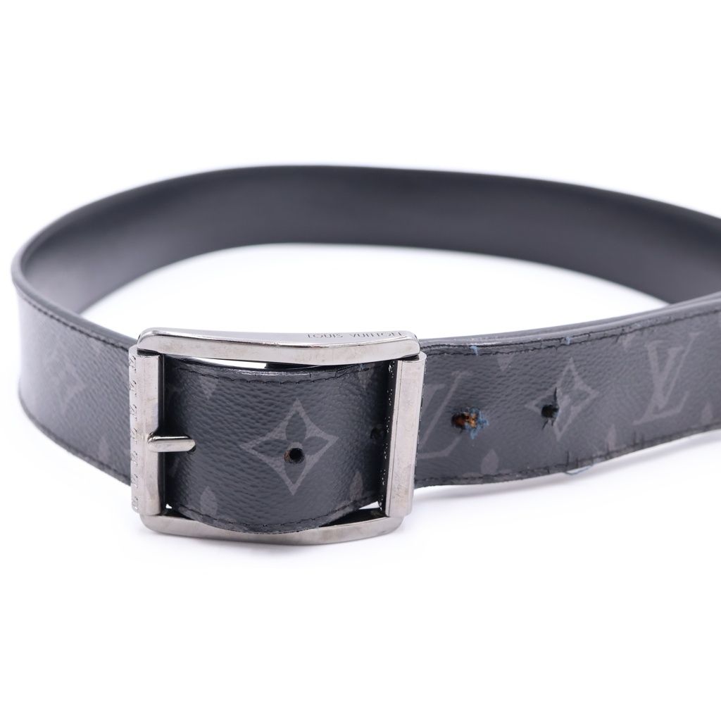 Louis Vuitton Monogram Eclipse Ceinture Reverso Black Belt — view 4