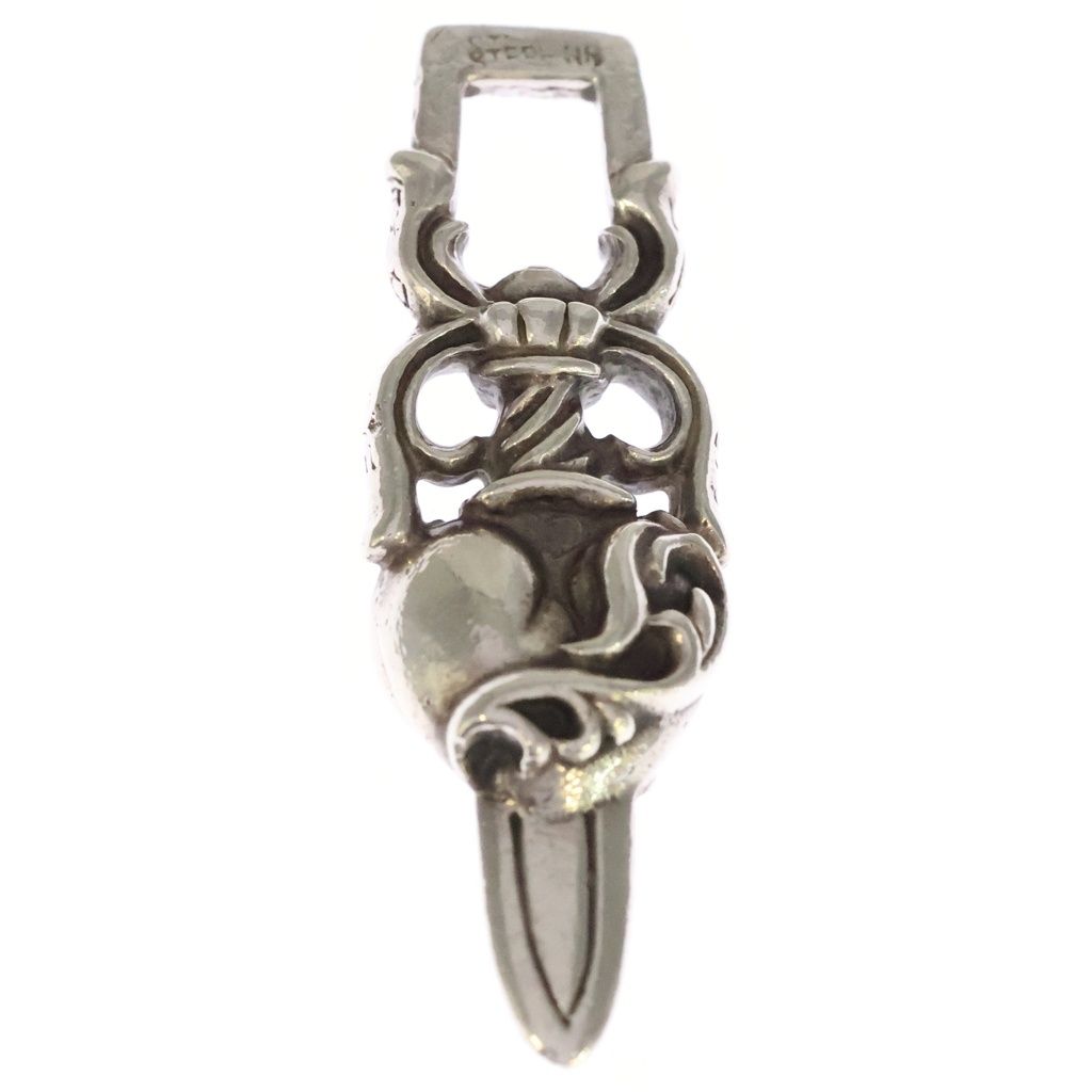 Chrome Hearts Dagger Heart Daga Pendant Silver