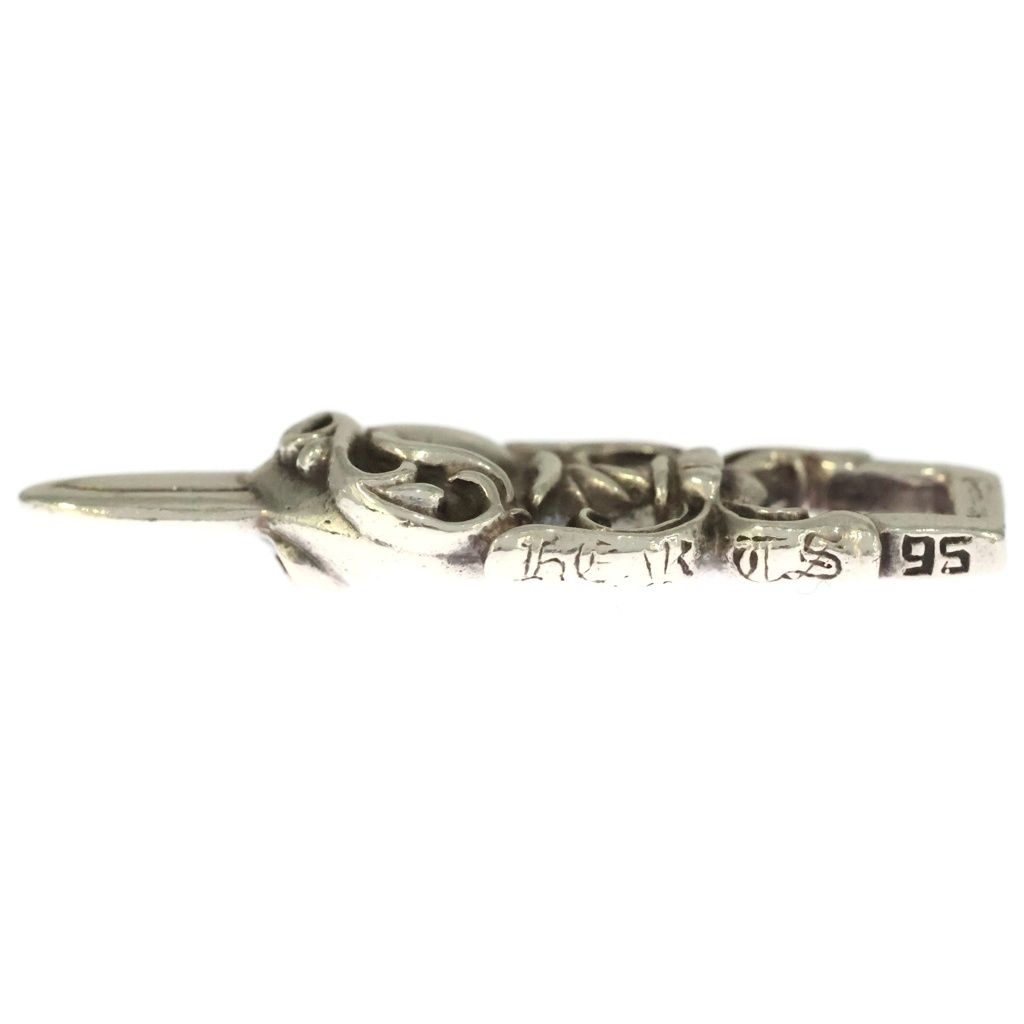 Chrome Hearts Dagger Heart Daga Pendant Silver — view 4