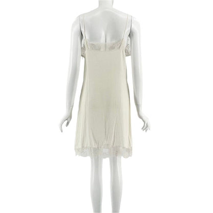 Gucci Dress GG Button Tweed 40 White Floral Lace Fabric — view 4