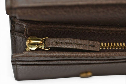Gucci Mini Wallet Bifold Folding GG Brown Beige Ophidia Supreme — view 4
