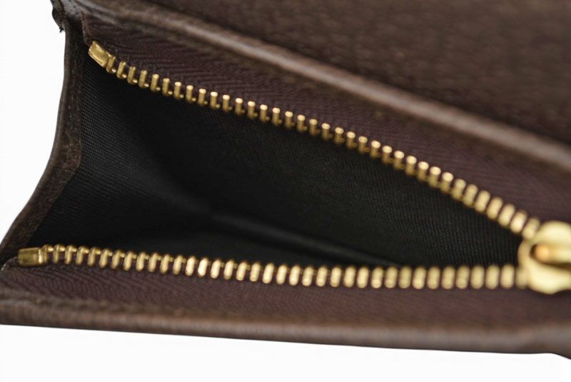 Gucci Mini Wallet Bifold Folding GG Brown Beige Ophidia Supreme — view 5