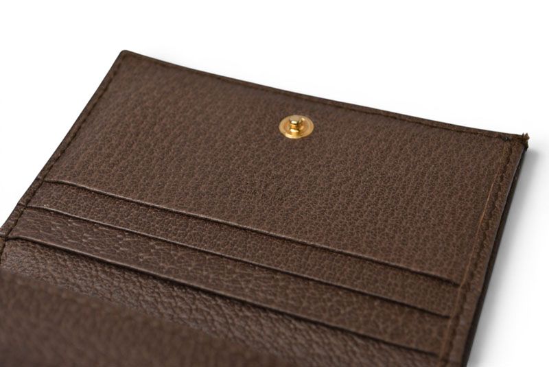 Gucci Mini Wallet Bifold Folding GG Brown Beige Ophidia Supreme — view 7