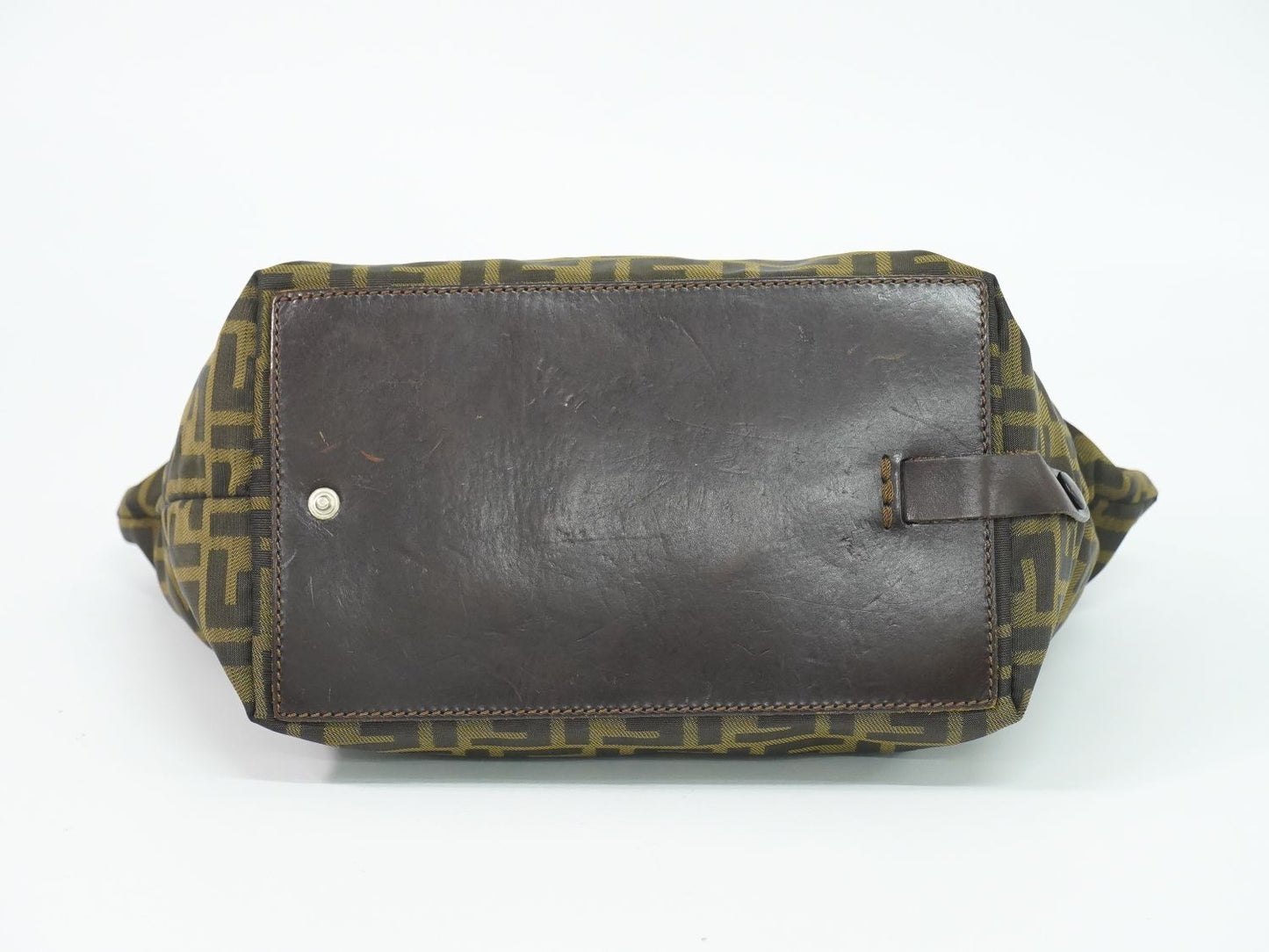 Fendi Zucca Tote Bag Canvas Brown — view 3