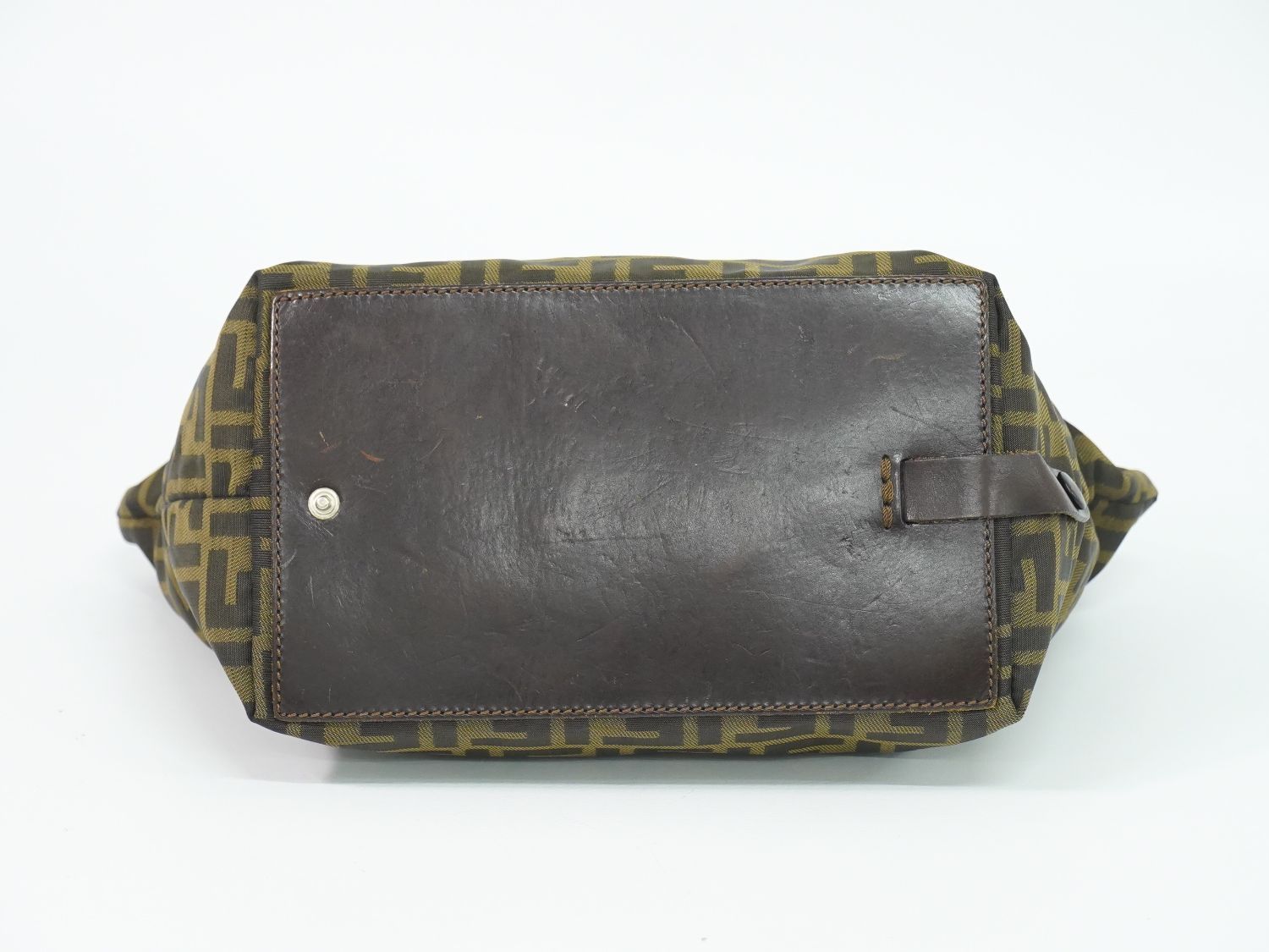 Fendi Zucca Tote Bag Canvas Brown — view 3