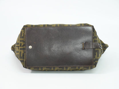 Fendi Zucca Tote Bag Canvas Brown — view 3