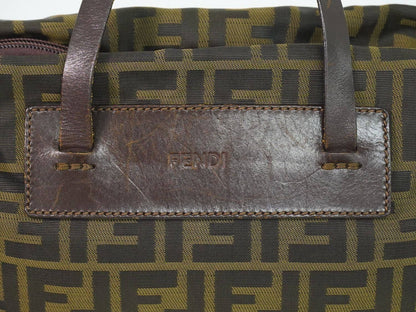 Fendi Zucca Tote Bag Canvas Brown — view 7