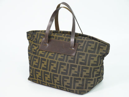 Fendi Zucca Tote Bag Canvas Brown — view 2