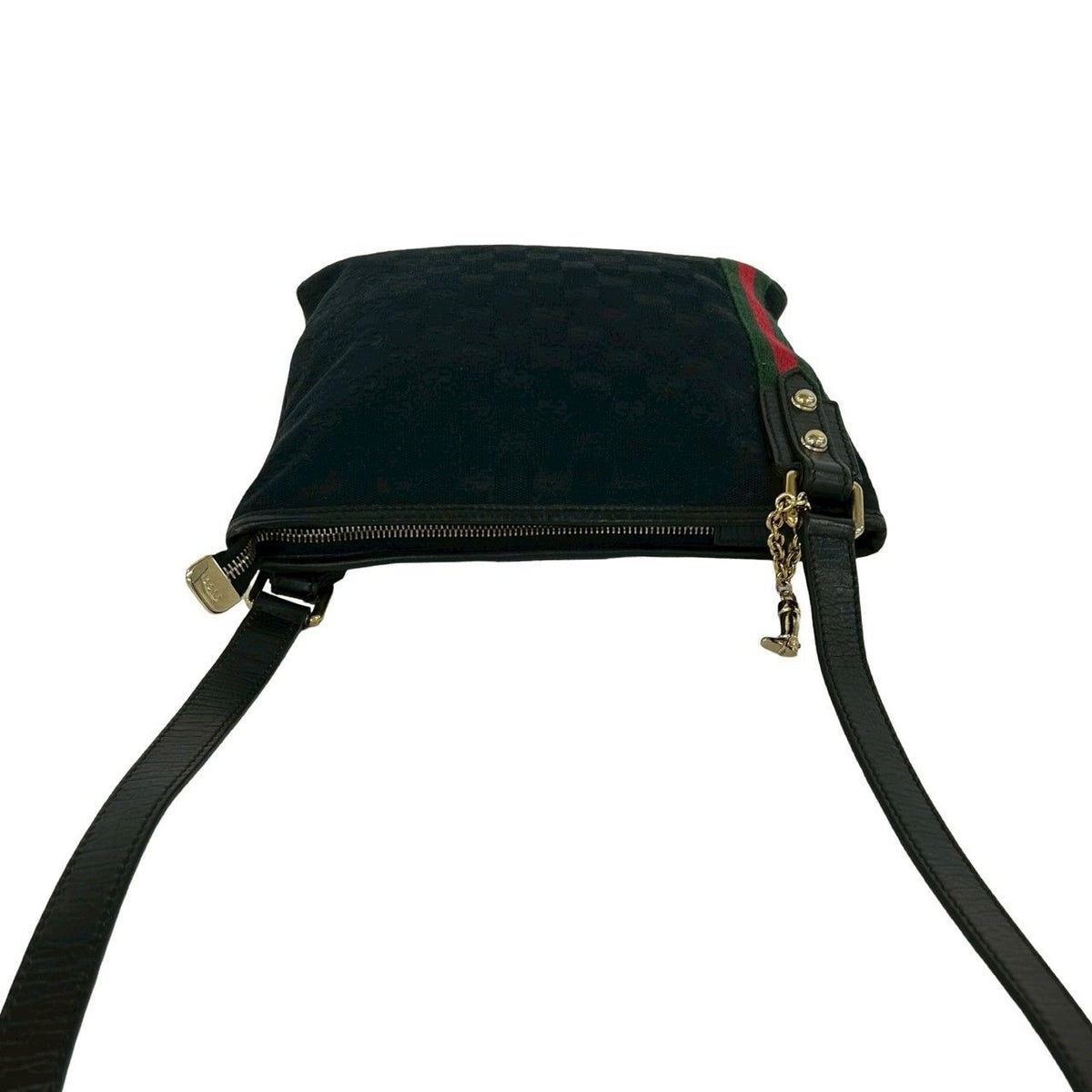 Gucci Sherry Line GG Canvas Pattern Shoulder Bag Pochette Crossbody Black — view 4