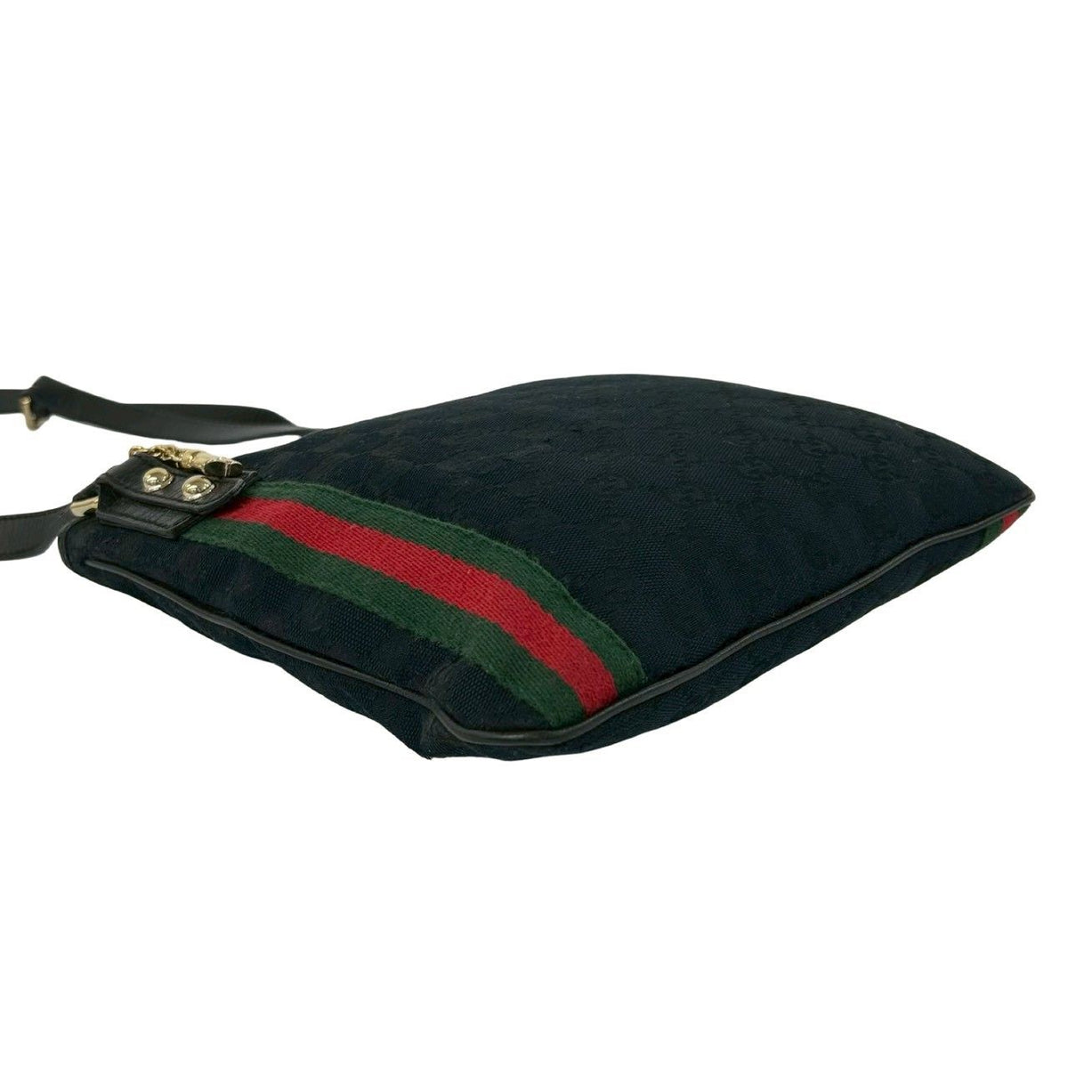 Gucci Sherry Line GG Canvas Pattern Shoulder Bag Pochette Crossbody Black — view 7