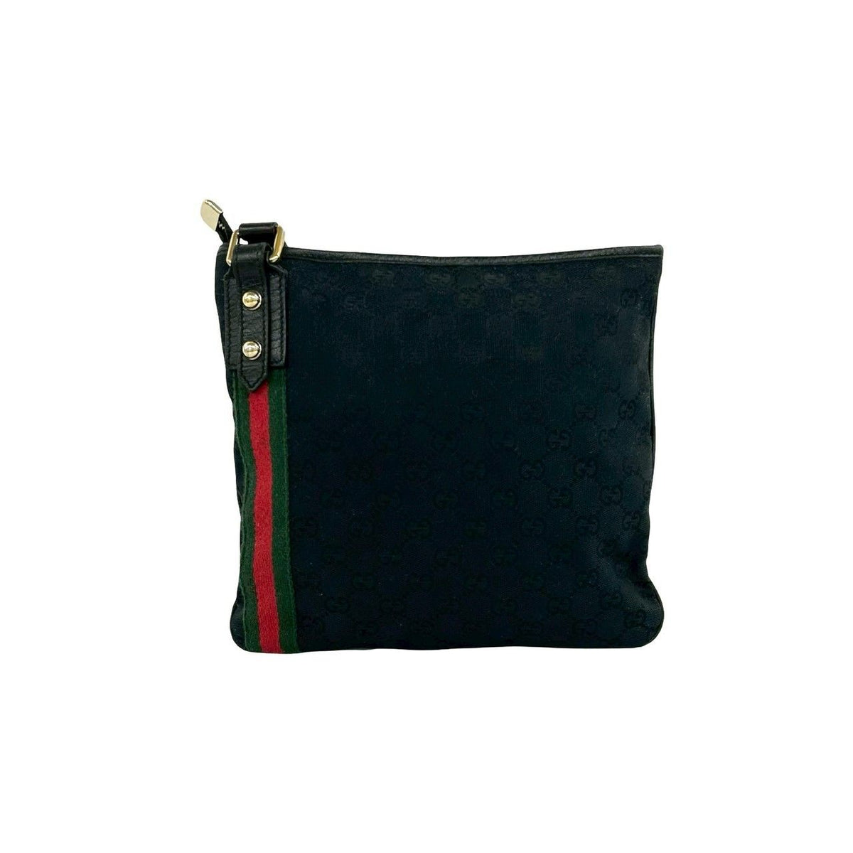 Gucci Sherry Line GG Canvas Pattern Shoulder Bag Pochette Crossbody Black — view 3