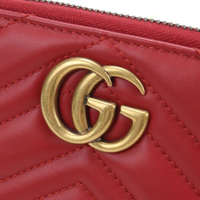 Gucci Zip Around Wallet GG Marmont Quilted Leather — view 4