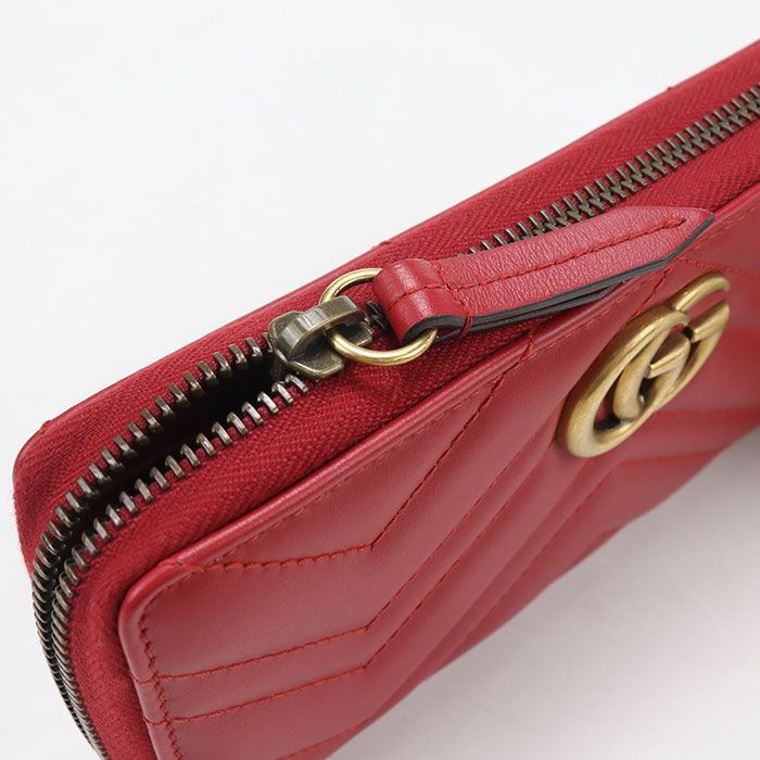 Gucci Zip Around Wallet GG Marmont Quilted Leather — view 5