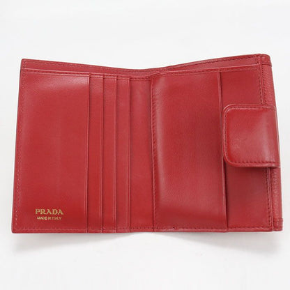 Prada Triangle Leather Wallet Vitello Phoenix Bifold Calfskin — view 3