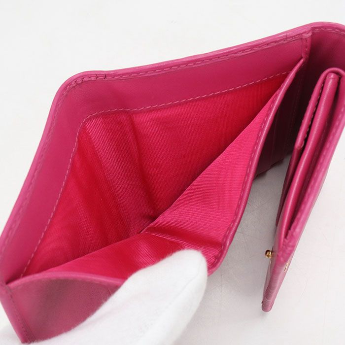 Prada Leather Wallet Vitello Move Trifold — view 4
