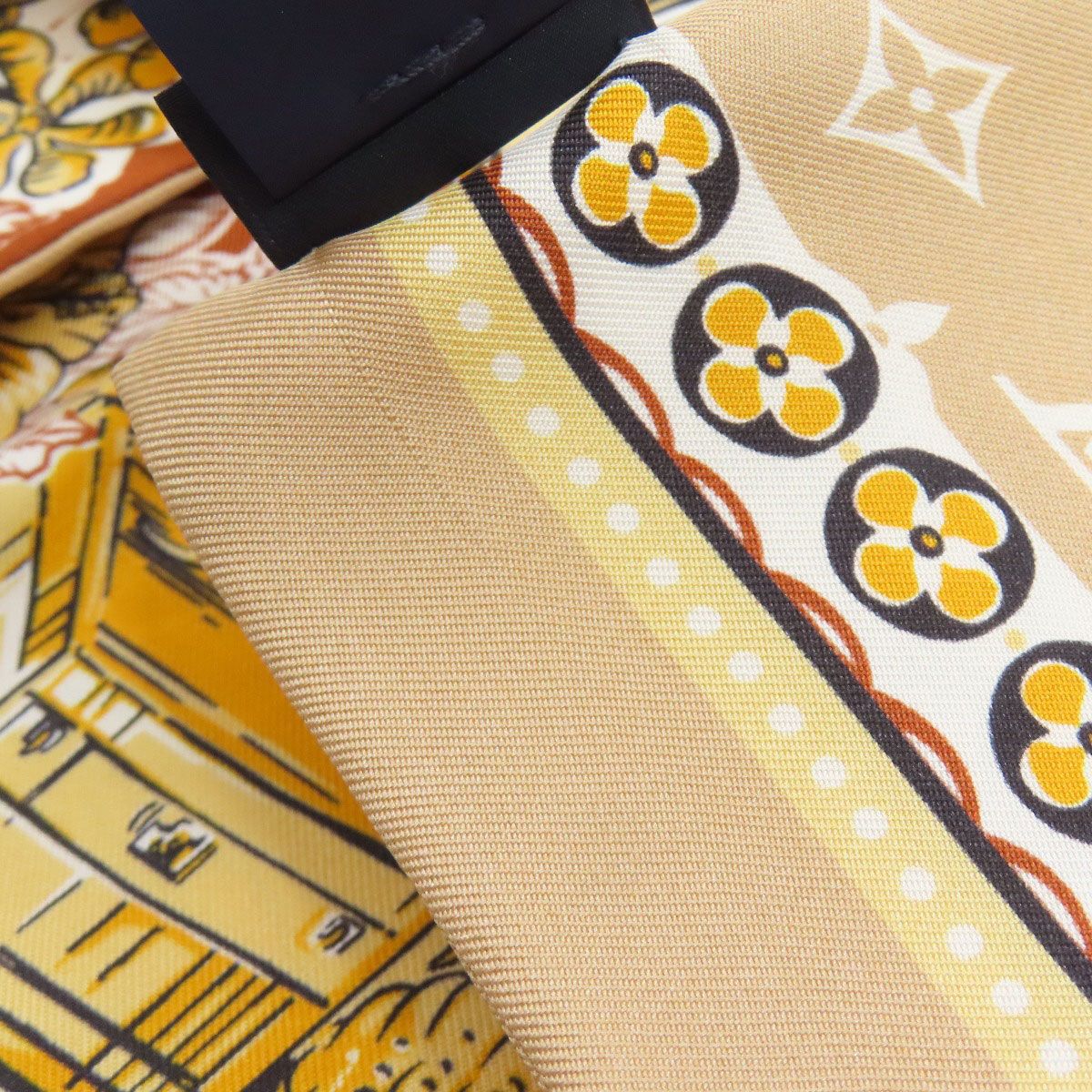 Louis Vuitton Bandeau Monogram Flower Motif Scarf Silk — view 8