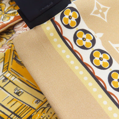 Louis Vuitton Bandeau Monogram Flower Motif Scarf Silk — view 8