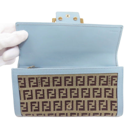 Fendi Zucchino Pattern Wallet Canvas — view 4
