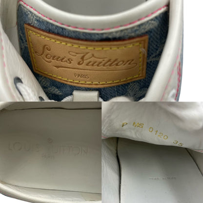 Louis Vuitton Sneakers Denim Monogram White — view 7
