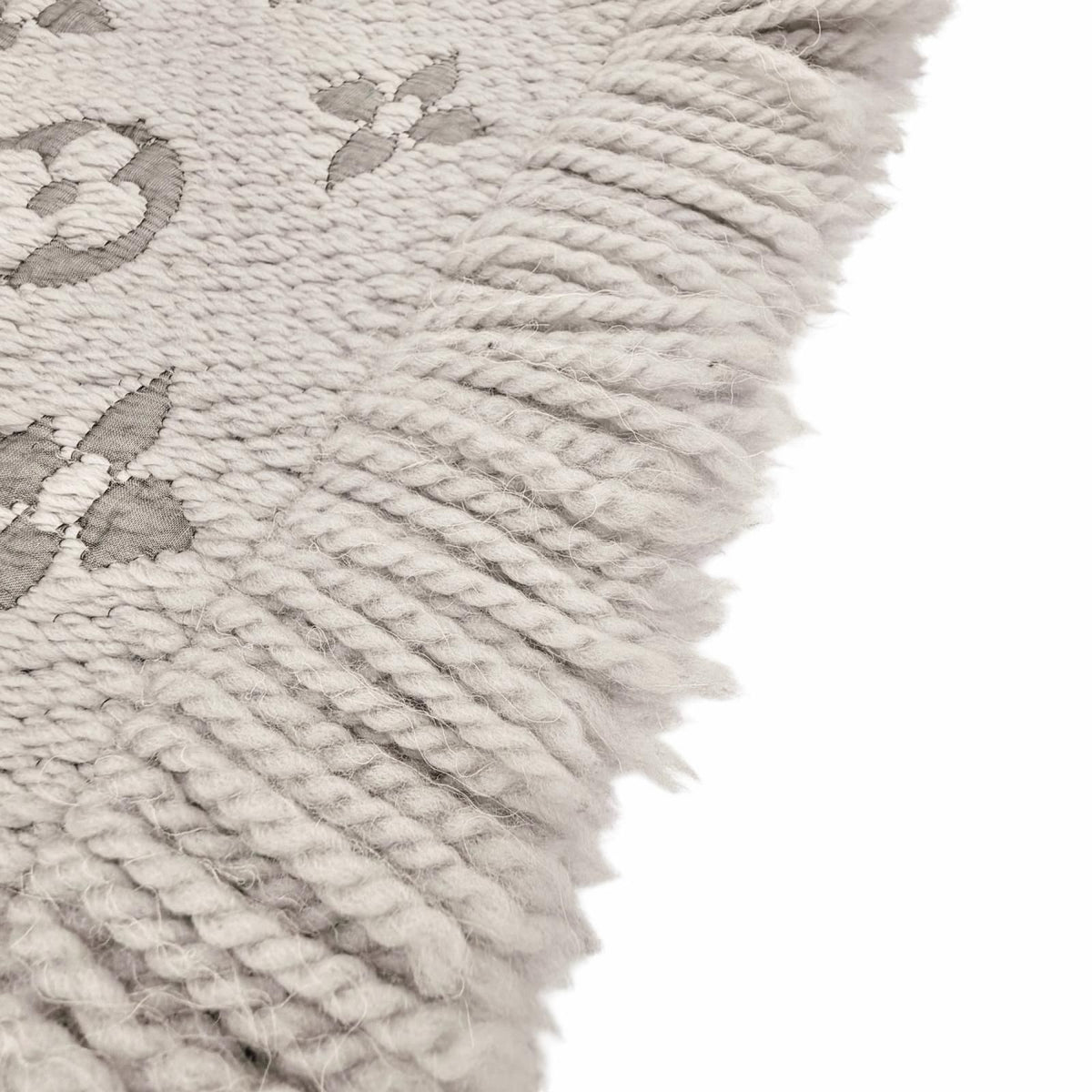 Louis Vuitton Echarpe Logomania Wool Silk Scarf With Fringe Gray — view 4