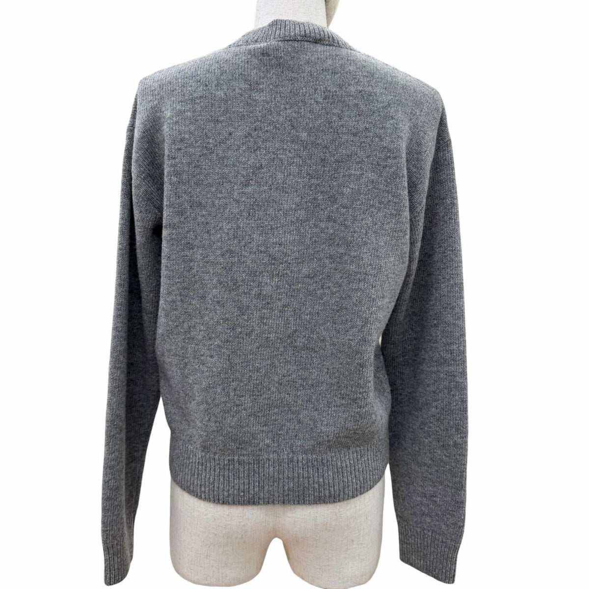 Gucci Yuko Higuchi Wool GG Embroidery Long Sleeve Knit Gray XS Sweater — view 3