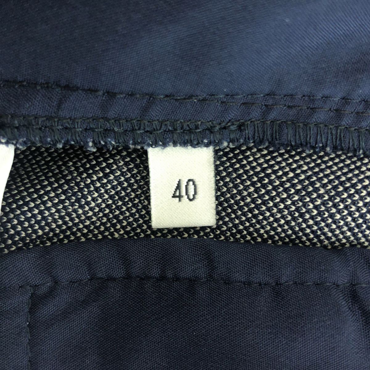 Gucci Cotton GG Logo All Over Print Side Line Pants 40 Navy Beige — view 7