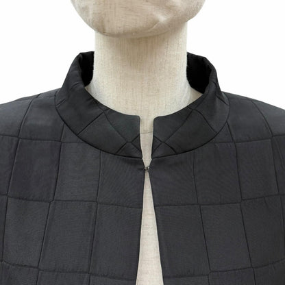 Chanel 00A Vintage Lining 100% Silk Sleeves with CC Logo Stand Collar Long Coat — view 4